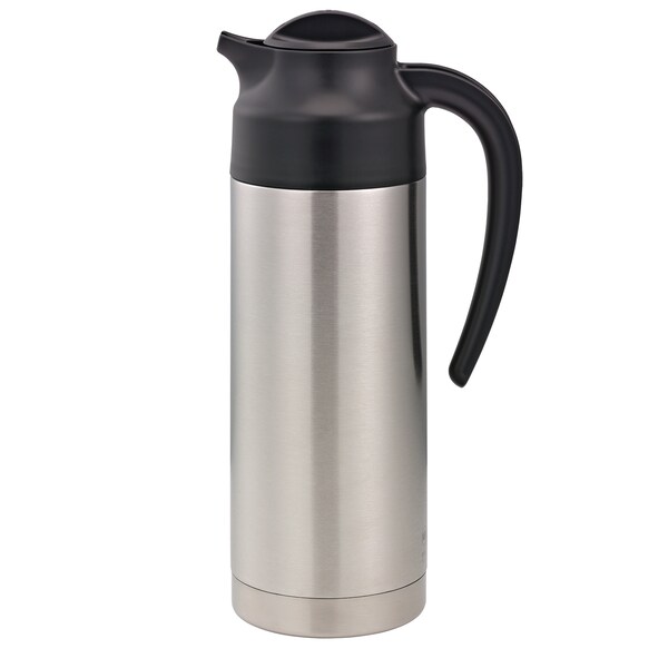 Service Ideas SteelVac Creamer, Vacuum Insulated Carafe, Stainless Vacuum, 1 Liter S2SN100 - main